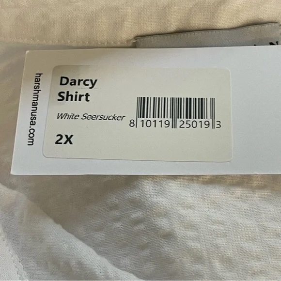 Harshman | Darcy White Seersucker Ruffle Top New - Picture 8 of 10
